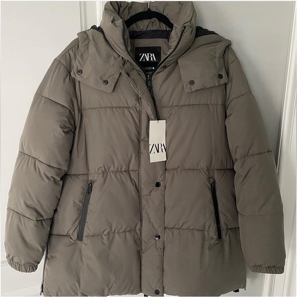 Brand new ZARA Quilted Hooded Puffer Jacket - Picture 2 of 7